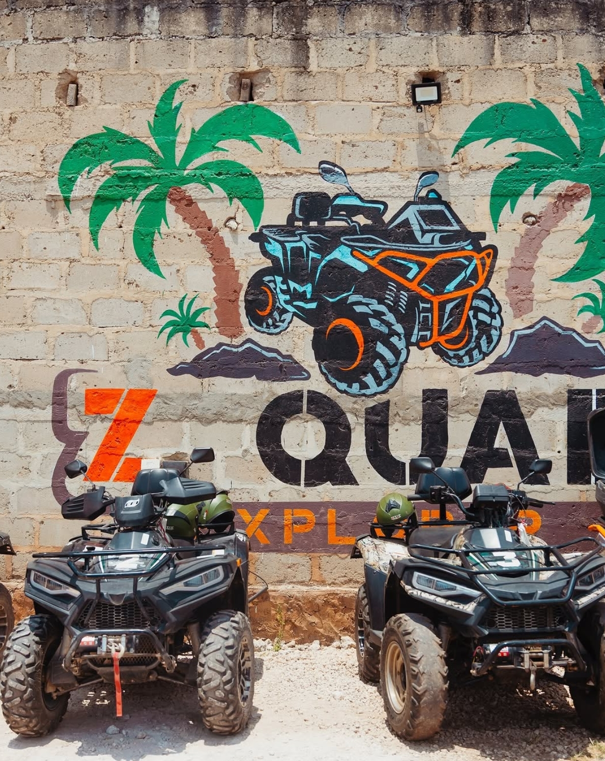 Zanzibar quad bikes ready for an off-road ride